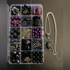 Craft Beads, GOTHIC NOIR - LITTLE CREEPY, Jewelry Supplies, loose bulk beads